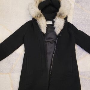 Babaton winter coat black